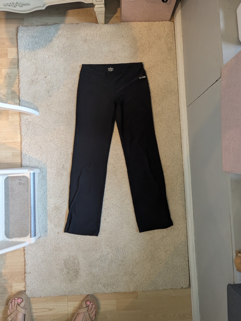 Black Spalding Athletic Pants, 29 inseam, S
